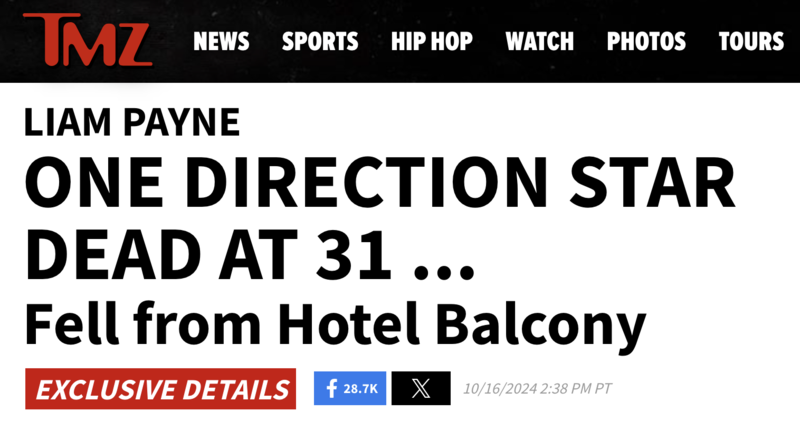 Celebrity Tabloid TMZ Is Being Criticized For Publishing Photos Of Former One Di... | Know Your Meme